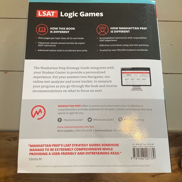 Manhattan Prep LSAT Logic Games Book - Picture 2 of 3